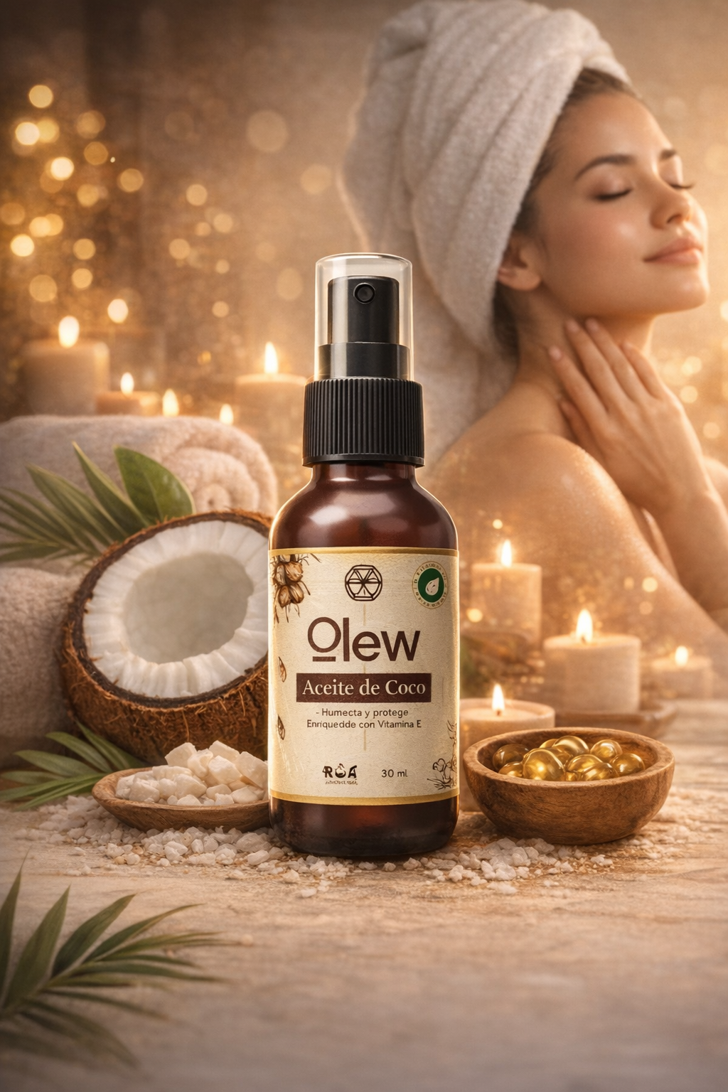 OLEW! Aceite Corporal de Coco