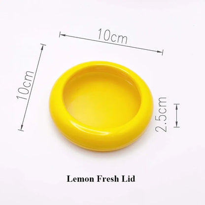 Fruit Vegetable Airtight Fresh Storage Box Lemon Tomato Avocado Preservation Seal Cover Transparent Reusable Kitchen Tools