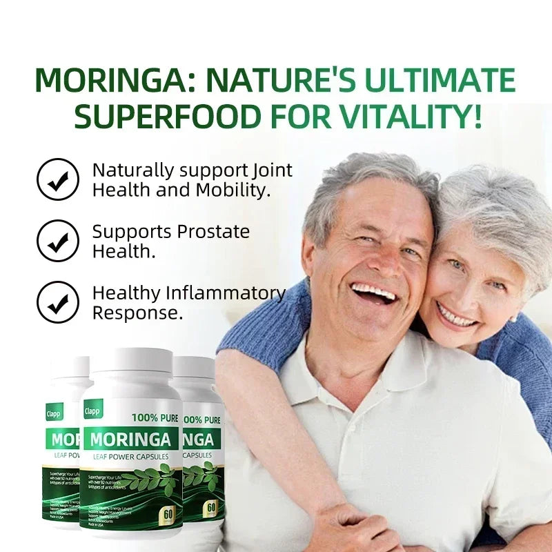 Moringa Leaf, 100% Pure 60 Pills