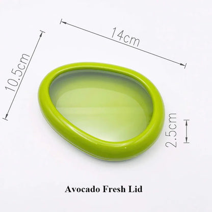 Fruit Vegetable Airtight Fresh Storage Box Lemon Tomato Avocado Preservation Seal Cover Transparent Reusable Kitchen Tools