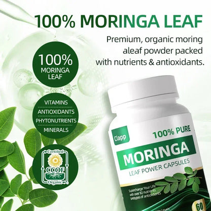 Moringa Leaf, 100% Pure 60 Pills