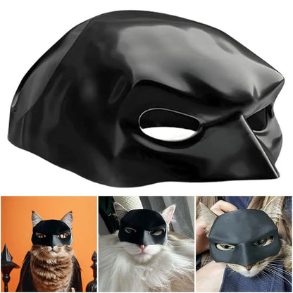 Cat Bat Cool Man Mask Cat Avenger Mask Matte Cute Bat Mask Superhero Toys Cat Bat Halloween Costume For Cats Pet Supplies