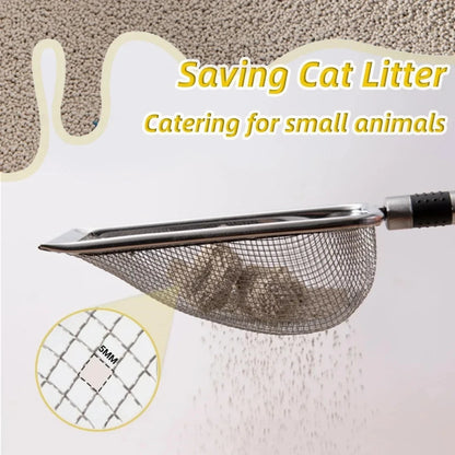 Stainless Steel Cat Litter Scoop – Durable, Easy Clean, Ergonomic Handle, Rust-Resistant, Ideal for Quick Waste Removal